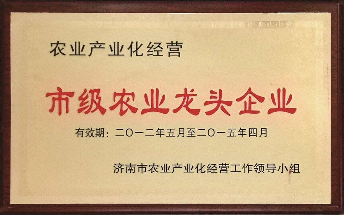 市級(jí)農(nóng)業(yè)龍頭企業(yè)