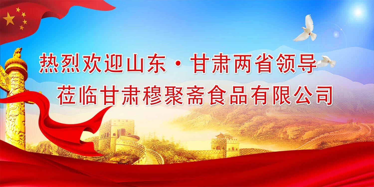 山東省、濟(jì)南市黨政代表團(tuán)蒞臨甘肅穆聚齋食品有限公司